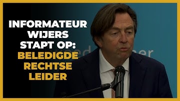 Hans Wijers neemt per direct ontslag als informateur: ´Partijleider uitgescholden´