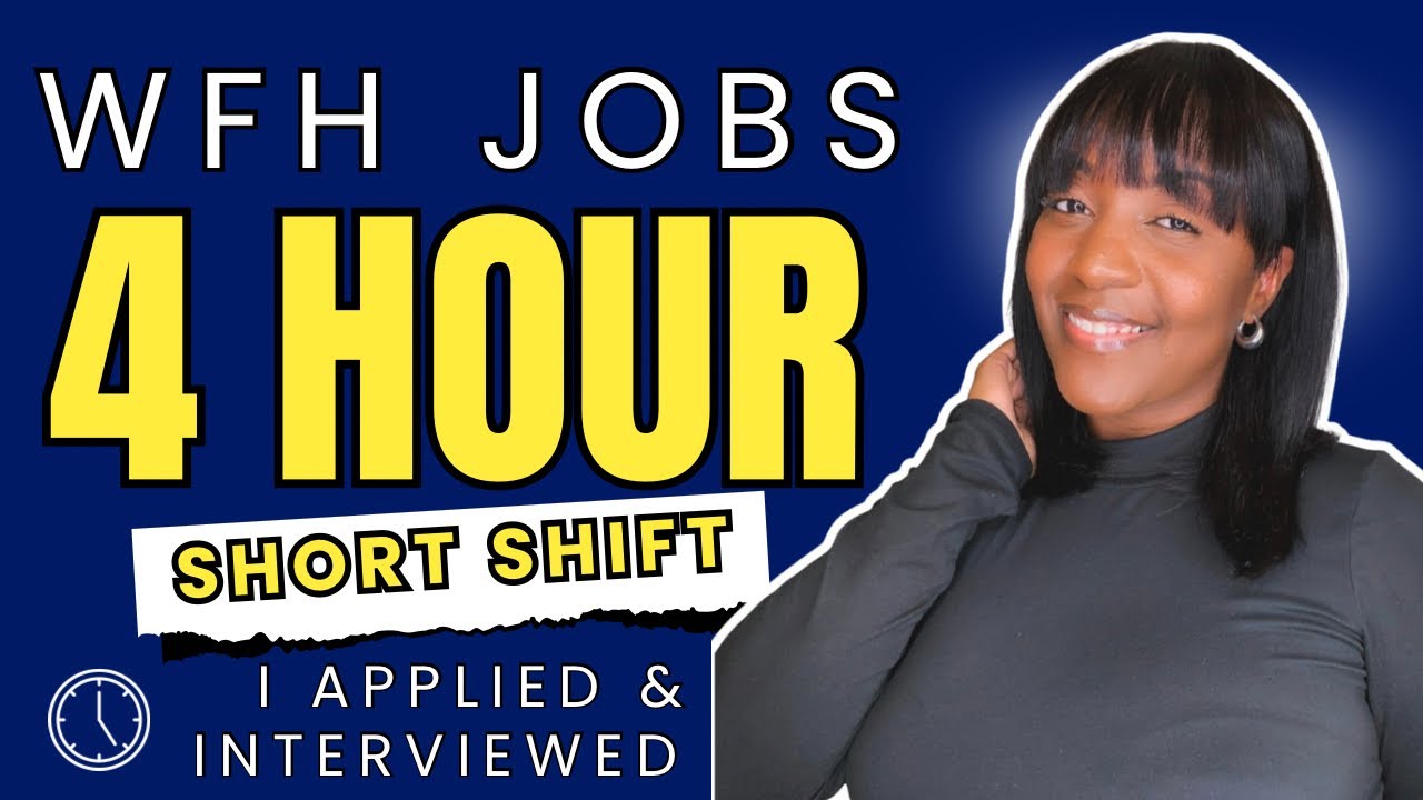 ✅ 4 Hour SHORT Shift - 5 Part Time Work From Home Jobs (2026)