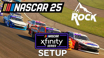 Rockingham aangepaste setup voor de Xfinity-serie Nascar 25-setups