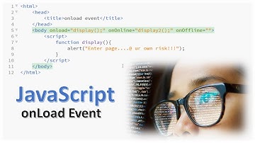 Javascript onload event
