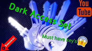 Dark Access Set. Master keys (495)