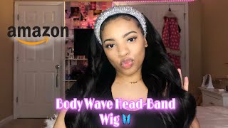 $28 Head Band Wig From Amazon ft. K’RYSSMA hair // Amari Rae ✨