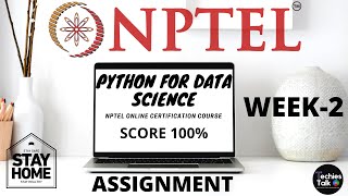 NPTEL Python for Data Science Week 2 Quiz Assignment Solutions || August 2020 || Swayam