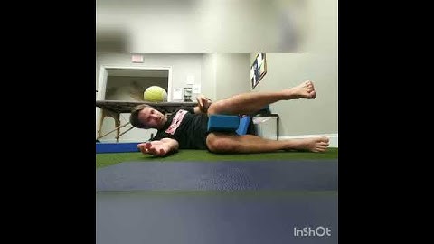 Side lying left glute med