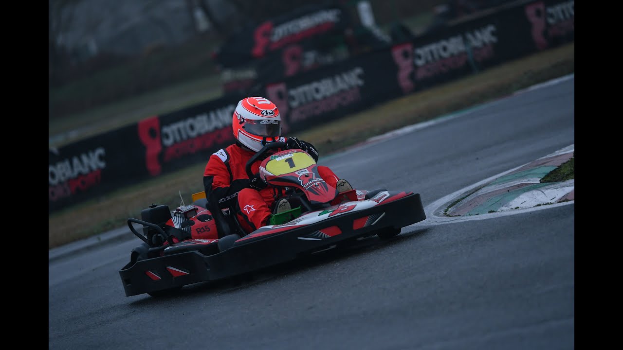 Sliding, spinning and overtaking in a rainy day at Ottobiano Motorsport - TB Kart 390cc