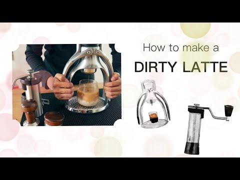 How to make a Dirty Latte coffee [ASMR]