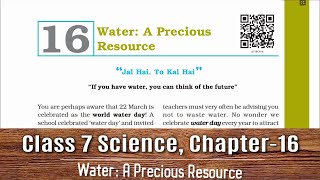 Class 7 Science Chapter 16 | NCERT | Water A Precious Resource
