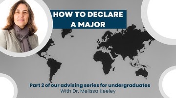 How to Declare a Major | Geography Department at GWU Advising Videos