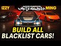 Recreate ALL 15 Blacklist Cars in Need for Speed: Most Wanted (NO MODS!) | Razor’s BMW M3 GTR &amp; More