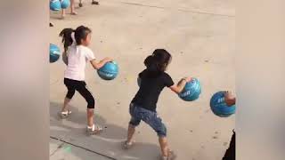 Kindergarten kids master basketball bouncing game screenshot 5