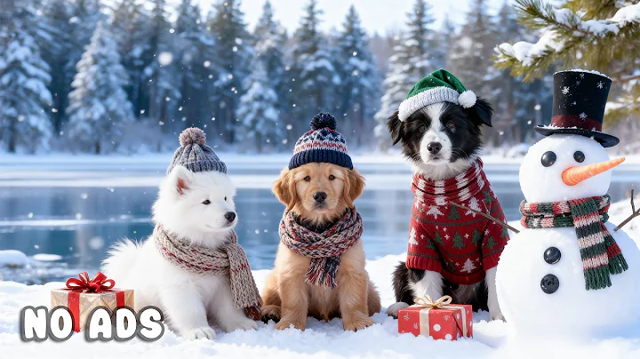 24 Hours of Dog TV for Dogs to Watch ❄️🐶 Christmas Melodies for Playful Dogs & Peaceful Playtime 🎄