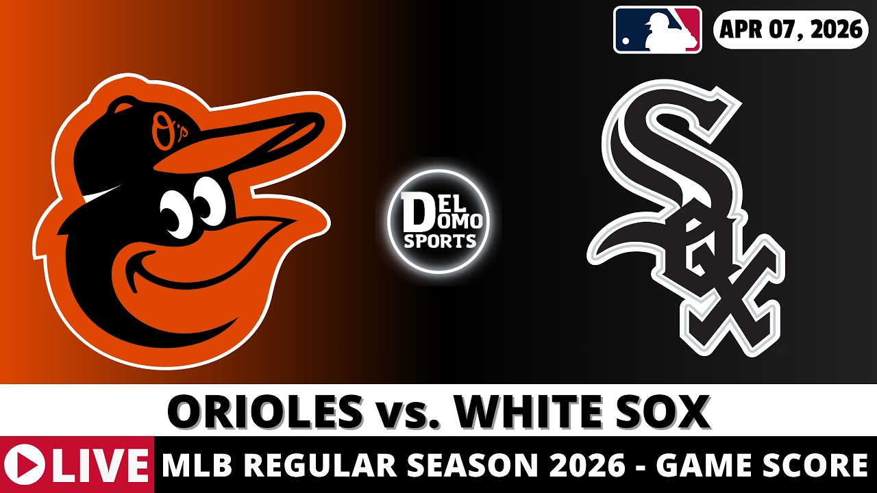 Chicago White Sox vs Baltimore Orioles live stream banner with team logos