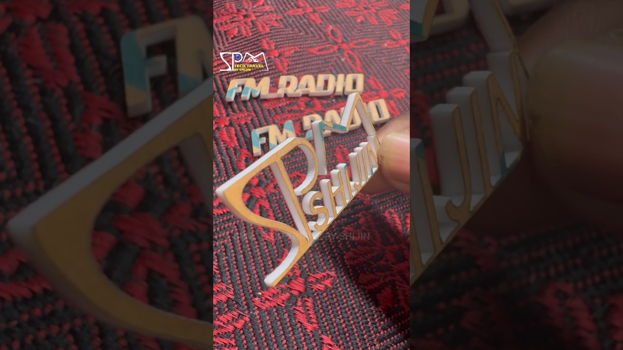 സ്വന്തം ലോഗോ ഇനി ലേസറിൽ തിളങ്ങും! | My New DIY Laser Cut Logo 🔥 #Shorts #LaserCutting #DIY #ideas