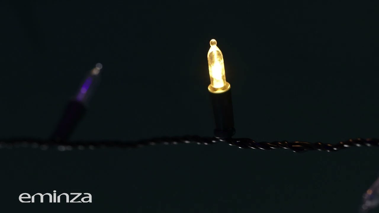 Guirlande grappe clignotante extérieure LED bicolore 4,5 m