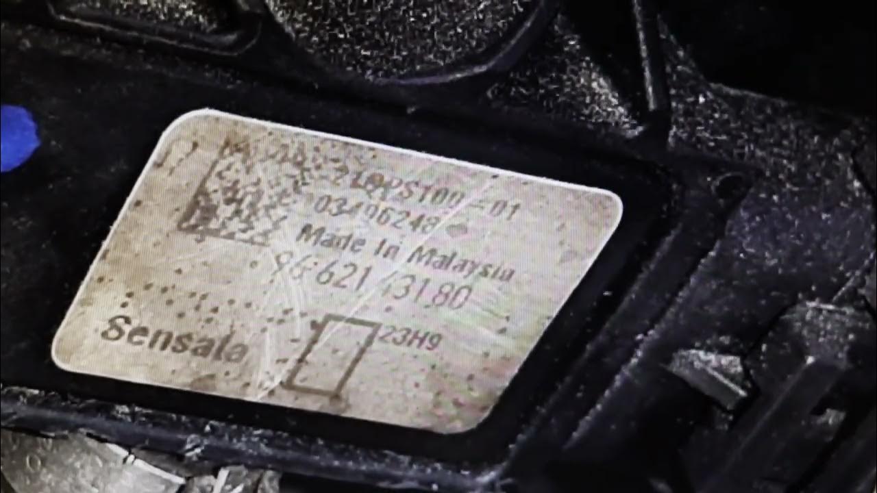 Emplacement du capteur de pression différentielle DPF sur Peugeot 308 1.6hdi 110cv REF