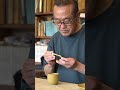 The process of making a cup & saucer: How a master artisan manipulates 5 different glazes. #shorts
