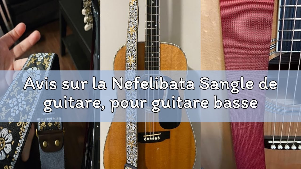 Nefelibata Sangle De Guitare, Courroie De Guitare En Coton Brodée Nefelibata Sangle De Guitare, Courroie De Guitare En Coton Brodée