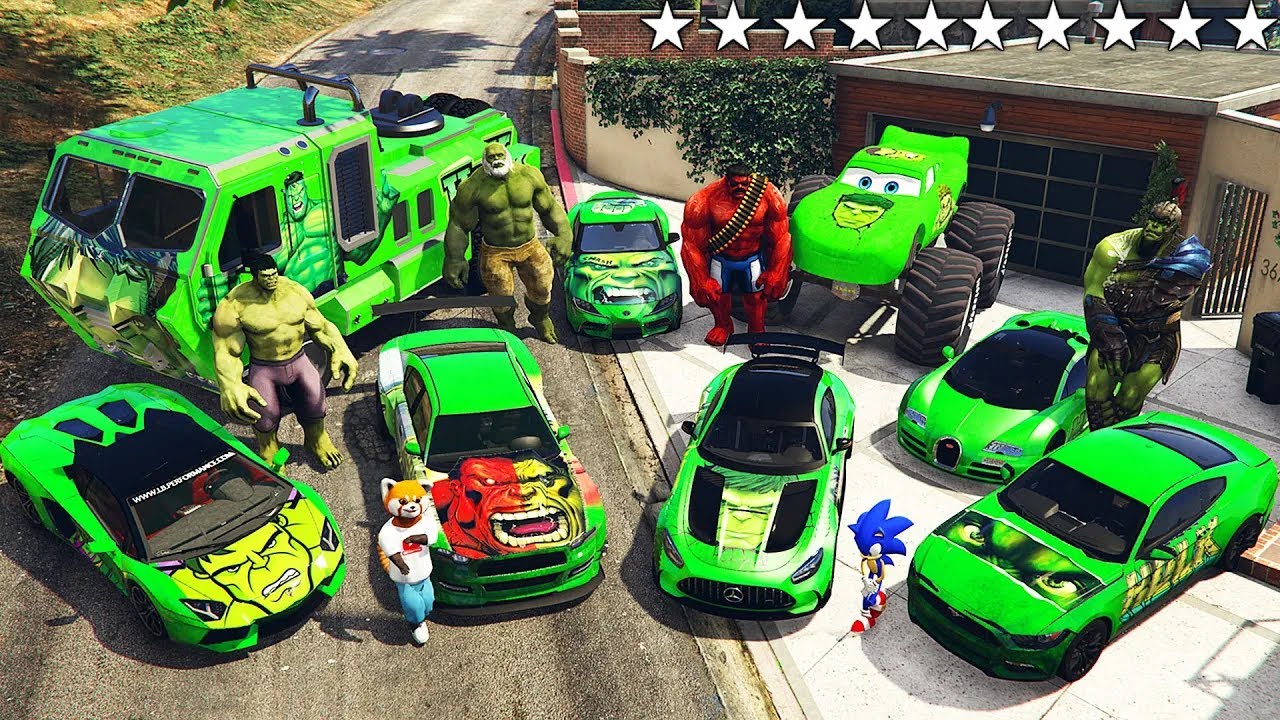 Я УГНАЛ ТОПОВЫЕ ТАЧКИ ХАЛКА С СОНИКОМ ИЗ РЕАЛЬНОЙ ЖИЗНИ В ГТА 5