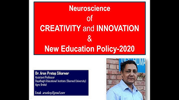 Neuroscience of CREATIVITY and INNOVATION & New Education Policy-2020- Dr. Arun P. Sikarwar