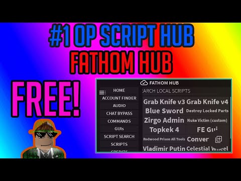 Best Roblox Exploit Script Hub Op Fathom Hub Youtube - roblox hub in