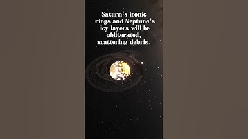 What if Neptune collided with Saturn #space #spacesim #universe