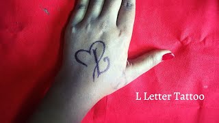 Top 10  L  Letter Mehndi Tattoos  Mehndi Letter Tattoo  Alphabet  Mehndi by Keval Amit Gohel  YouTube