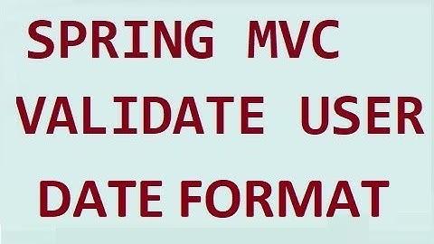 Spring MVC Validation @DateTimeFormat