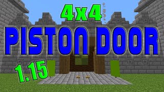 Minecraft Piston Door 4X4  Simple | 1.16 & 1.15
