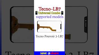 Tecno LB7 Universal Combo List😮💨🤙🏻😎#tecno #lb7 #TecnoPouvoir3 #combo #display #universal #shorts