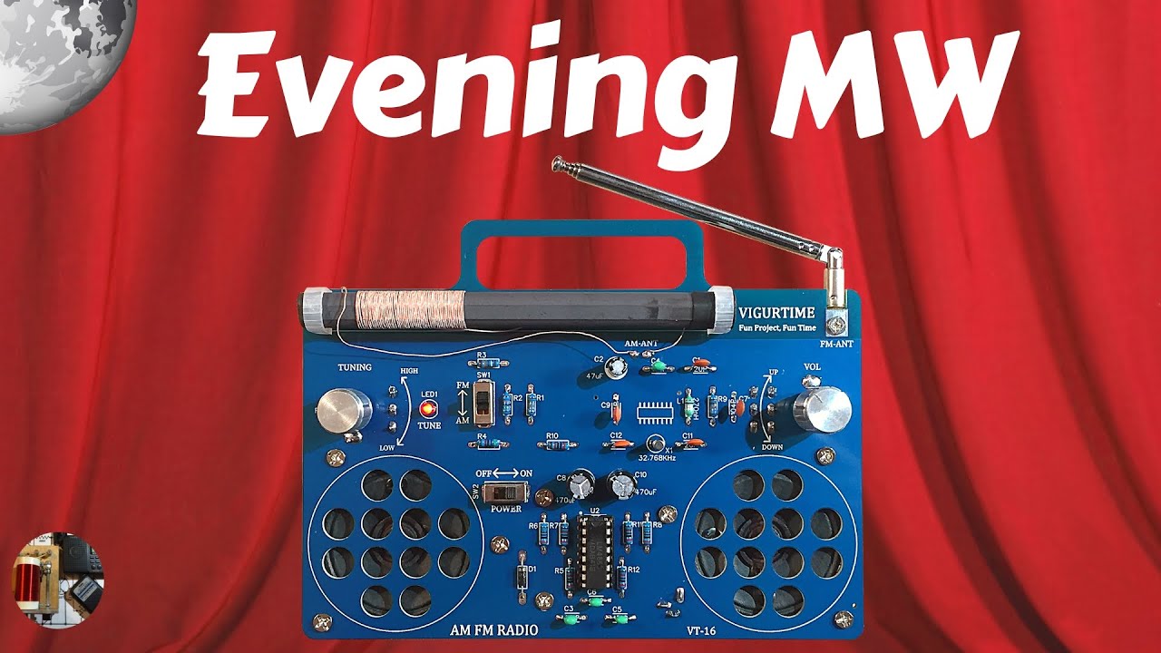 Vigurtime VT16 AM FM Stereo DIY Kit Radio Evening MW YouTube