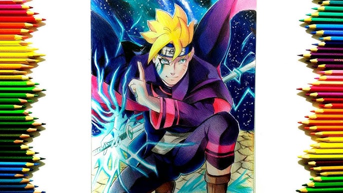 Desenhando Naruto Rikudou Sennin e Sasuke Rinnegan Supremo em 3D 