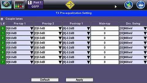 A quick and easy way to verify your transceivers is to run an optical transceiver test
