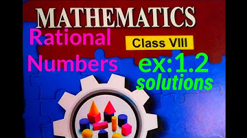 ts class 8# maths Rational numbers # exercise 1.2 solutions
