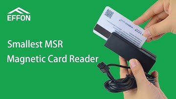 Magnetic stripe card reader with RS232 interface