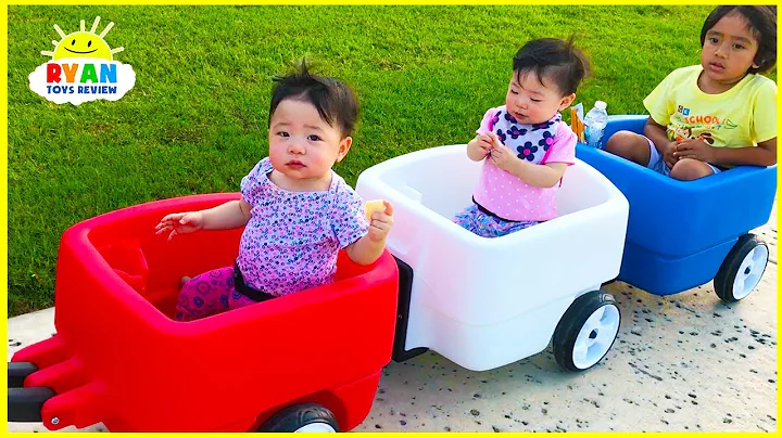 Step2 Choo Choo Wagon going to kids outdoor playgr...