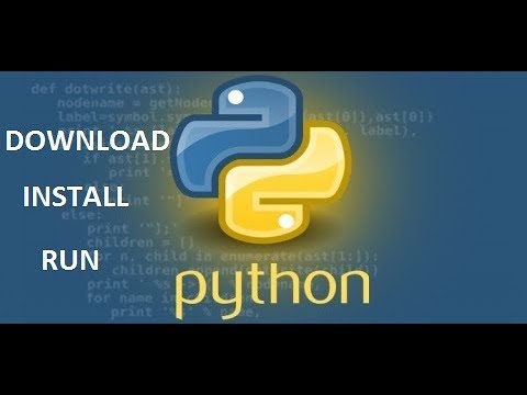 Download, install and run Python