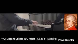 W.A.Mozart: Sonata in C Major , K.545 : 1 (Allegro)