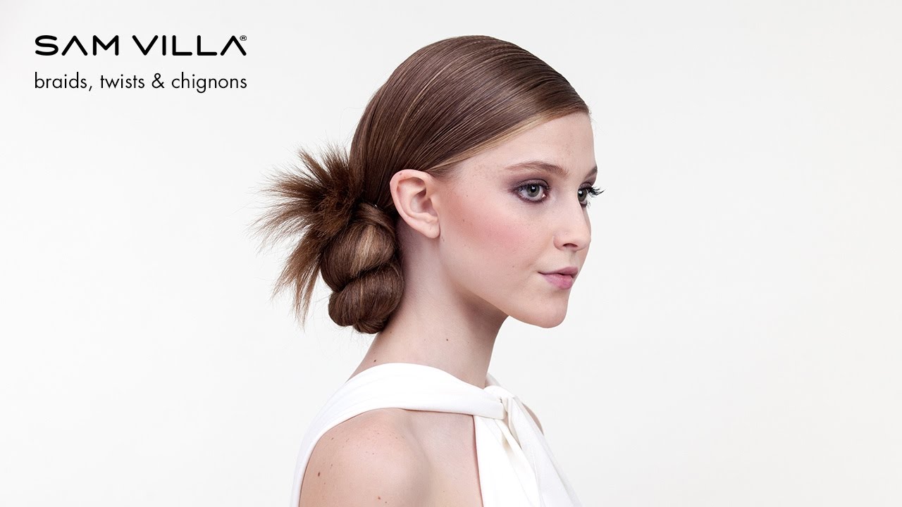 Ponytail Hairstyles Twisted Bun Updo Youtube