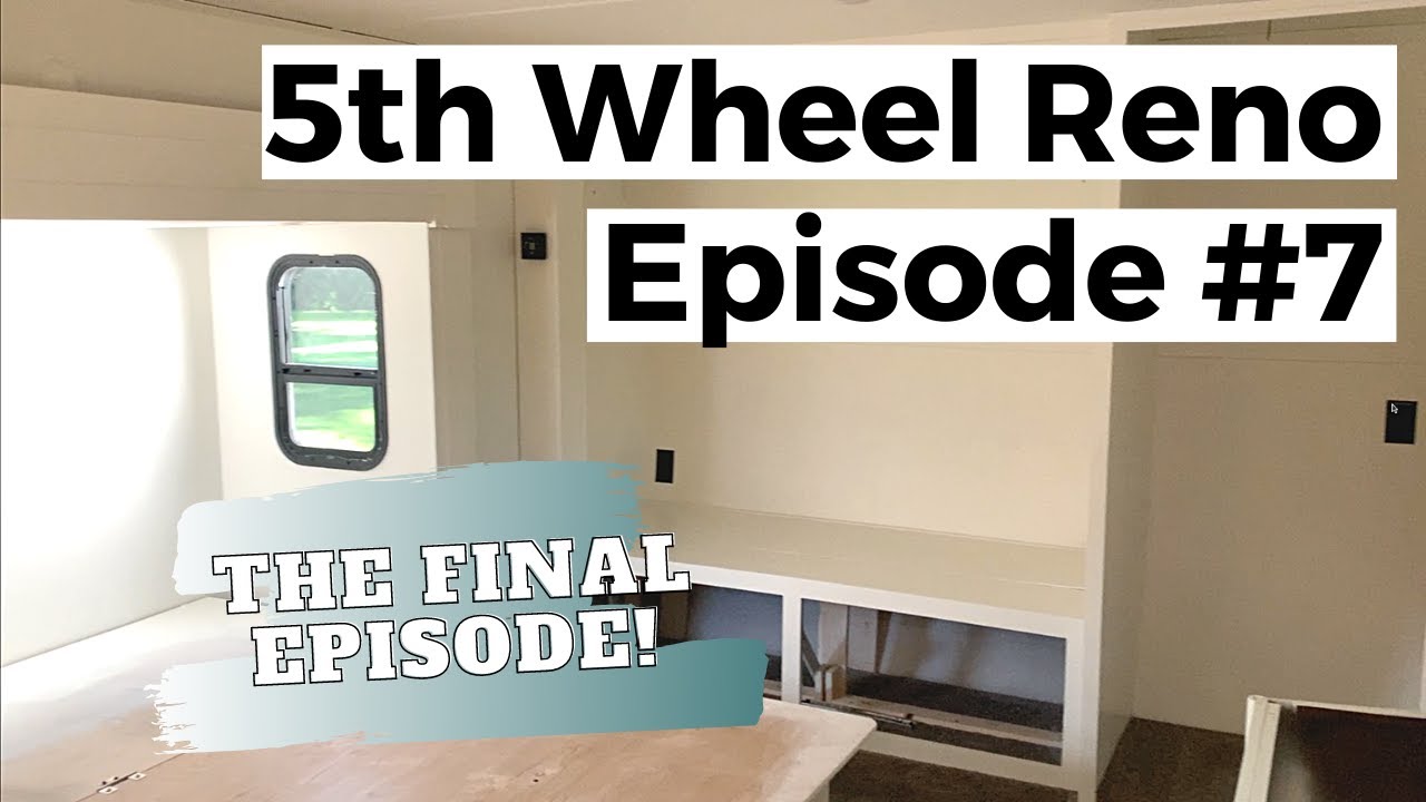 RV RENOVATION [ep.7] 5th Wheel Makeover: Bedroom, Bathroom, Laundry ...