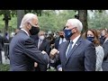 Joe Biden and Mike Pence's friendly elbow greeting at 9/11 memorial