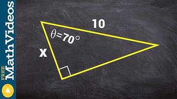 How to find the missing side of a triangle using cosine
