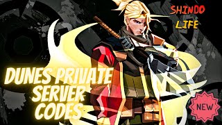 Dunes Village Private Server Codes For Shindo Life | latest april 2021