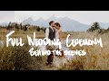 Full wedding photography ceremony bts  grand tetons adventure elopement