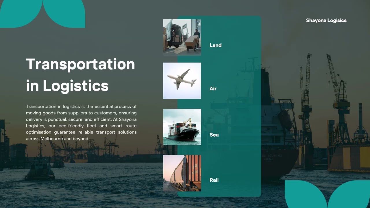 Shayona Logistics Company Melbourne