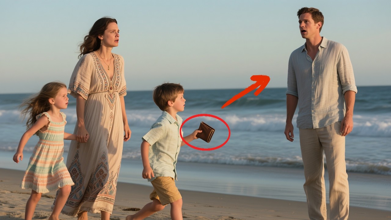My son found his dad’s wallet!He ran over to thank him… then froze at the sight of his tiny copy.