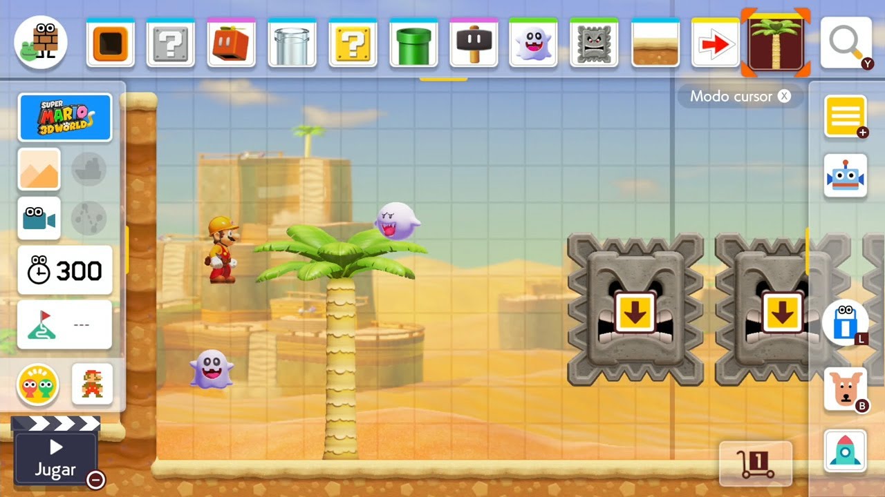 SUPER MARIO MAKER 2 / Editor de niveles de Nintendo Switch a 4K | El Supermartillo del desierto