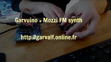 Garvuino Mozzi FM synth with potentiometers