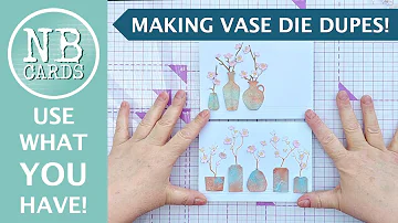 GET THE LOOK! Using Basic Shape Dies as Dupes for Vase Dies : Clean Simple Card Tutorial [2024/105]