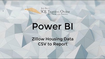 Zillow House Price Analysis from CSV Archive - #PowerBI 002  2019
