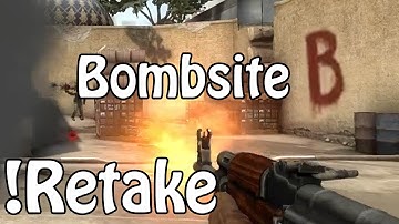 2 vs 5 Dust II B bombsite retake - Gigantic CSGO